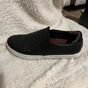 Black slip on shoes